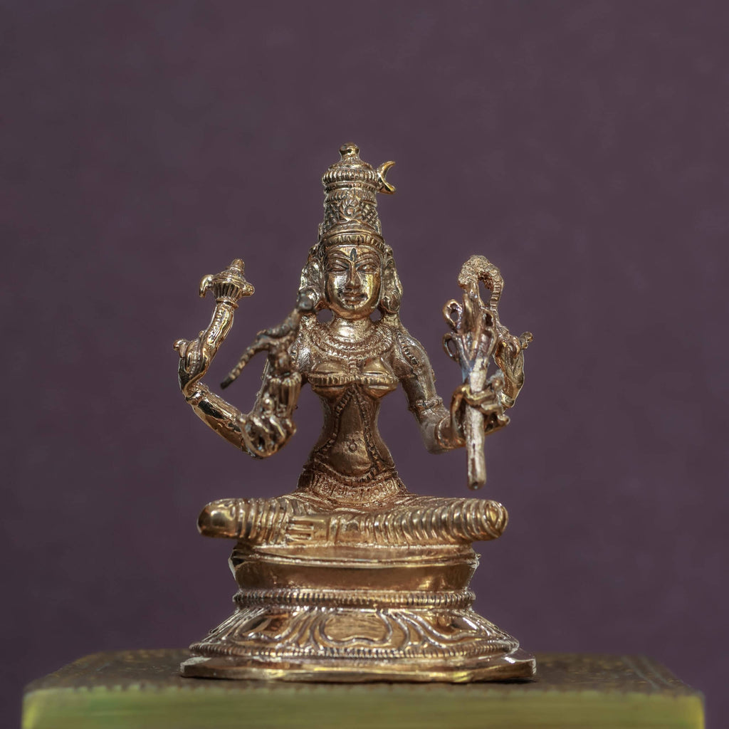 3″ Kamakshi Amman Idol | Handcrafted Panchaloha