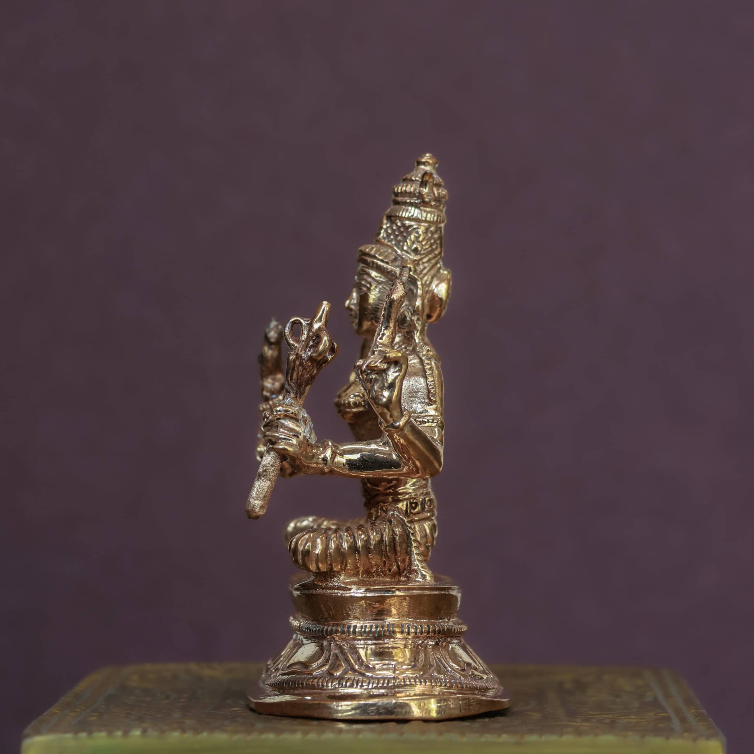 3″ Kamakshi Amman Idol | Handcrafted Panchaloha