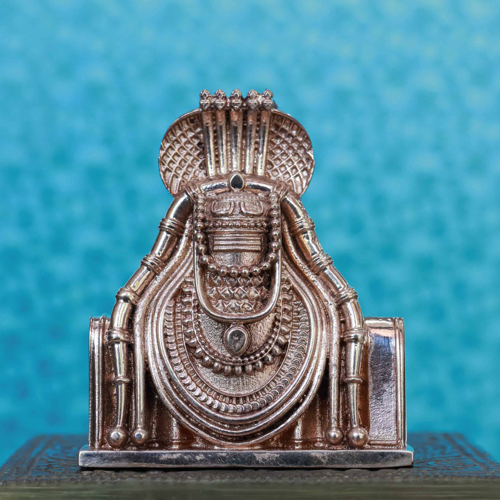 3″ Annamalaiyar Arunachaleswarar Lingam with Naga Hood | Handcrafted Panchaloha