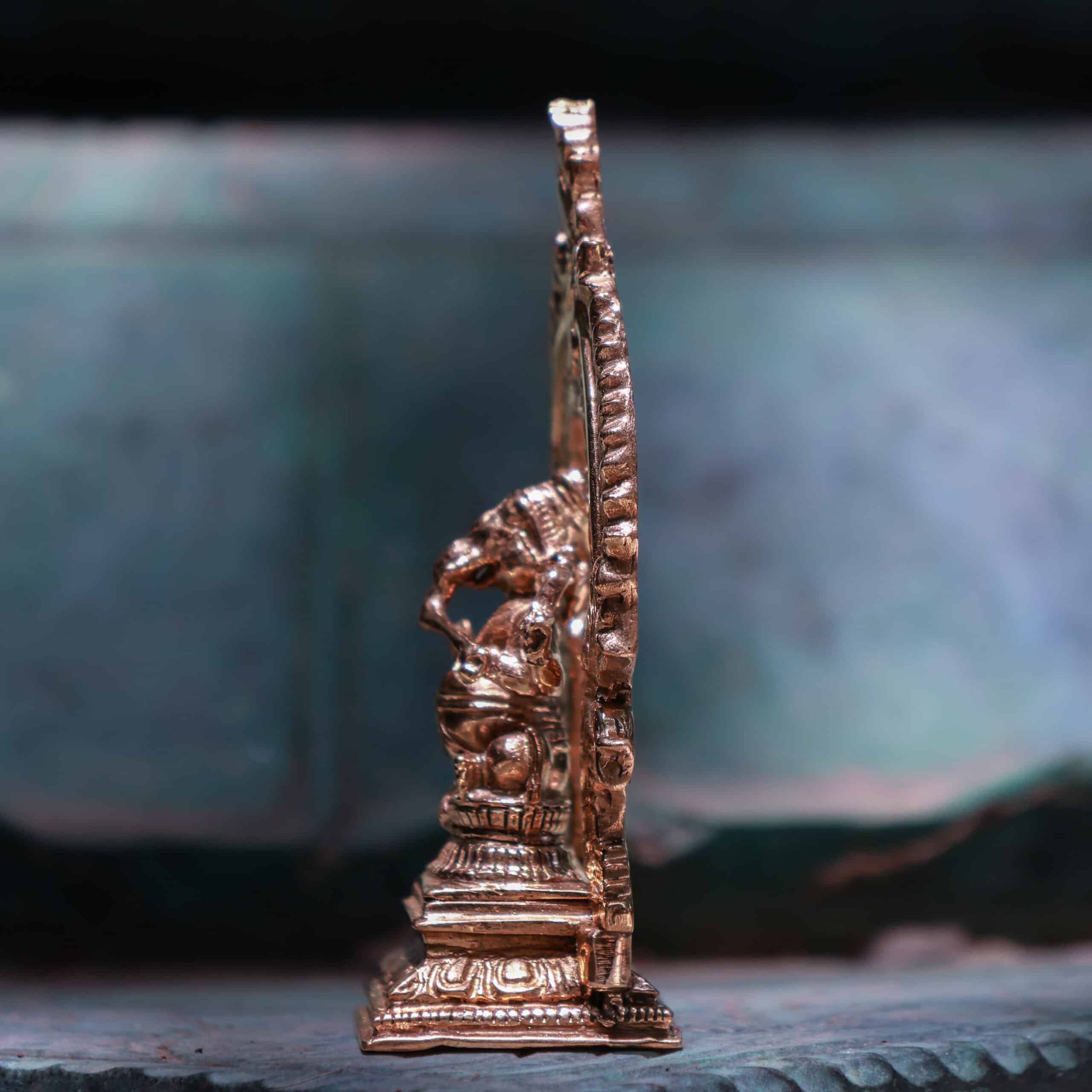 3″ Divine Ganesha Idol with Arch | Handcrafted Panchaloha