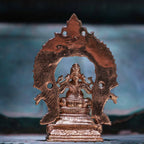 3″ Divine Ganesha Idol with Arch | Handcrafted Panchaloha