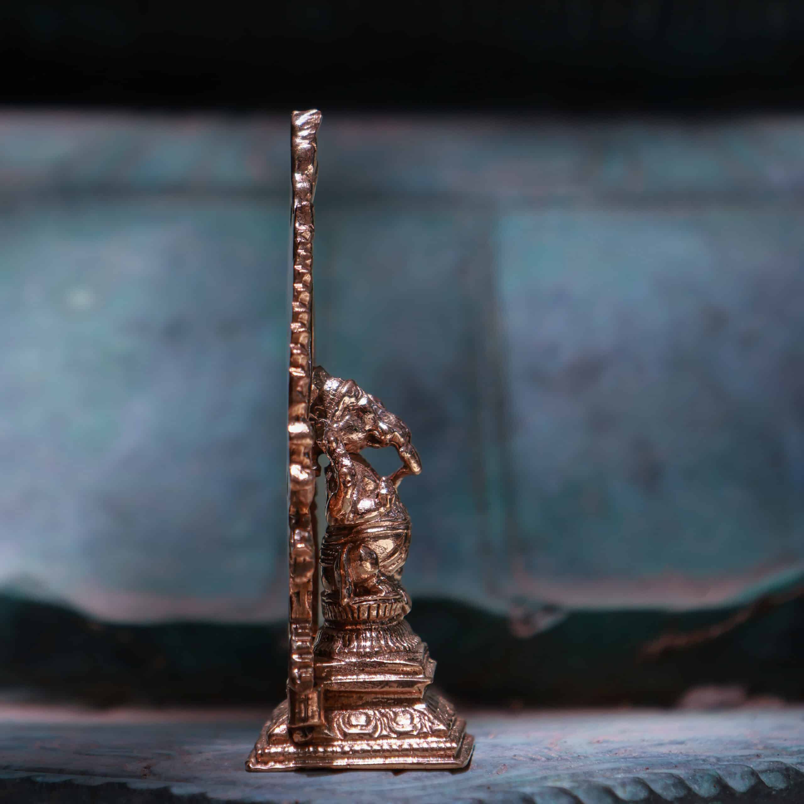 3″ Divine Ganesha Idol with Arch | Handcrafted Panchaloha