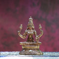 3″ Divine Mahalakshmi Idol on Lotus | Handcrafted Panchaloha