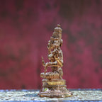 3″ Divine Mahalakshmi Idol on Lotus | Handcrafted Panchaloha