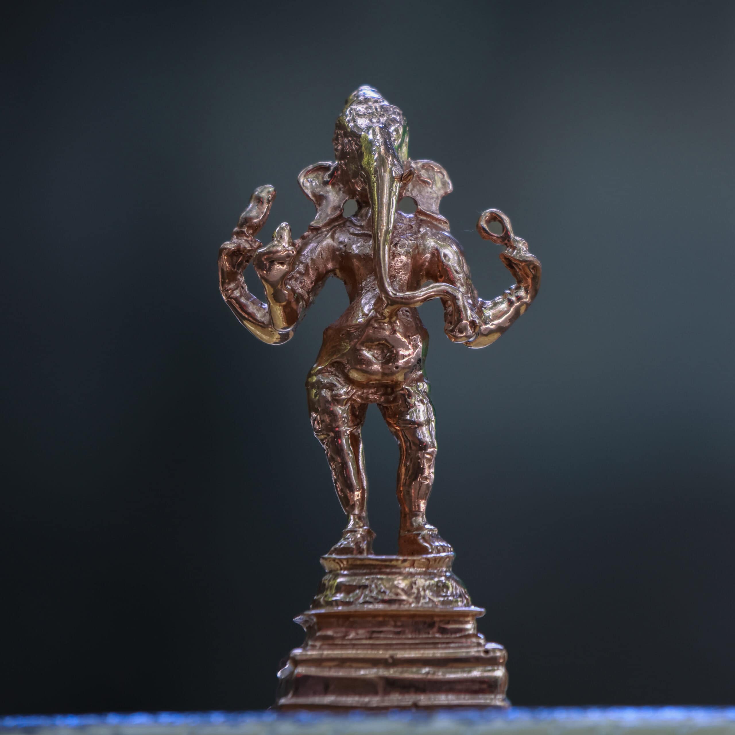 3.5″ Thiruvanaikaval Ganesha | Handcrafted Panchaloha