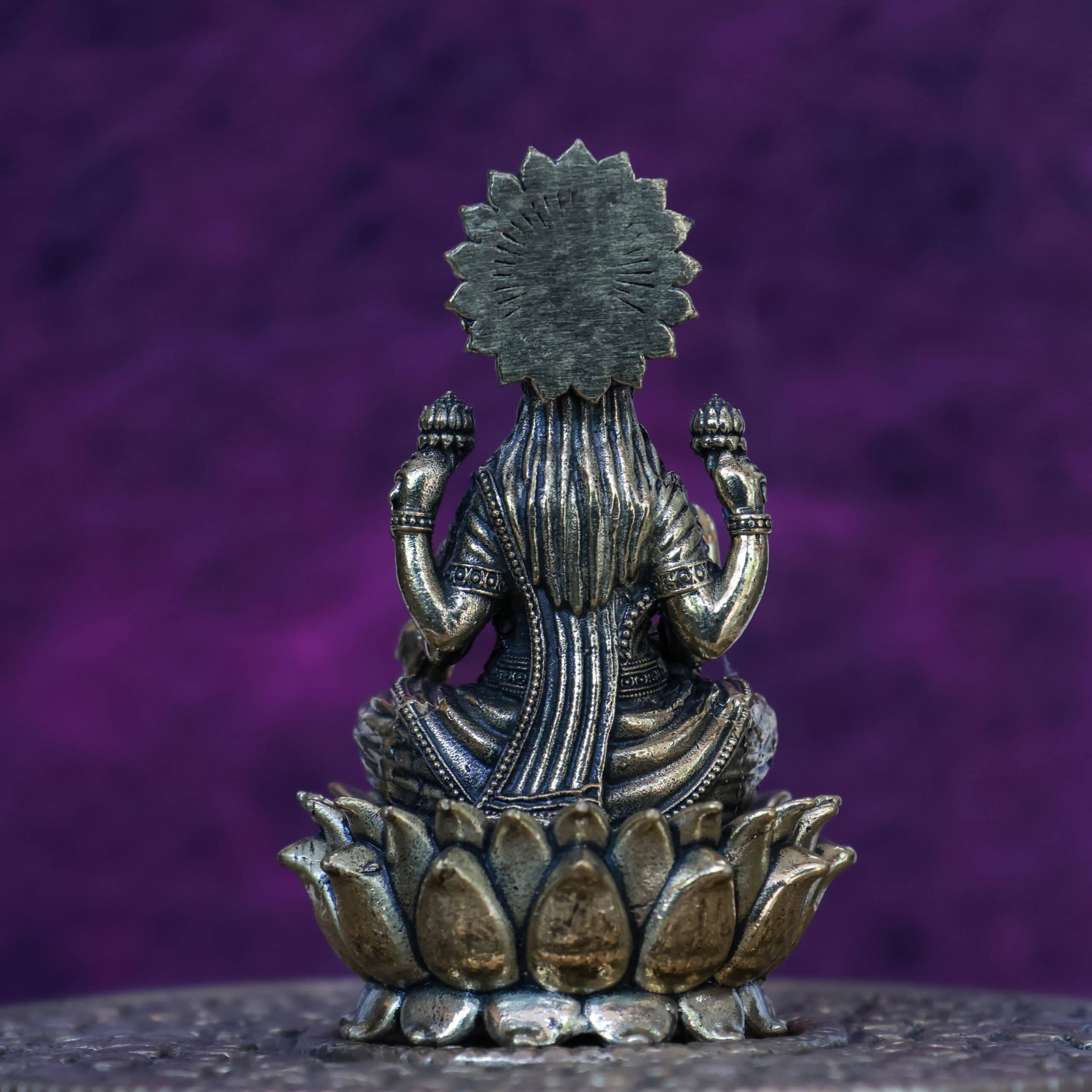 3″ Lotus Lakshmi | Super-Fine Handcrafted Brass