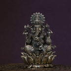 3″ Lotus Ganesha | Super-Fine Handcrafted Brass