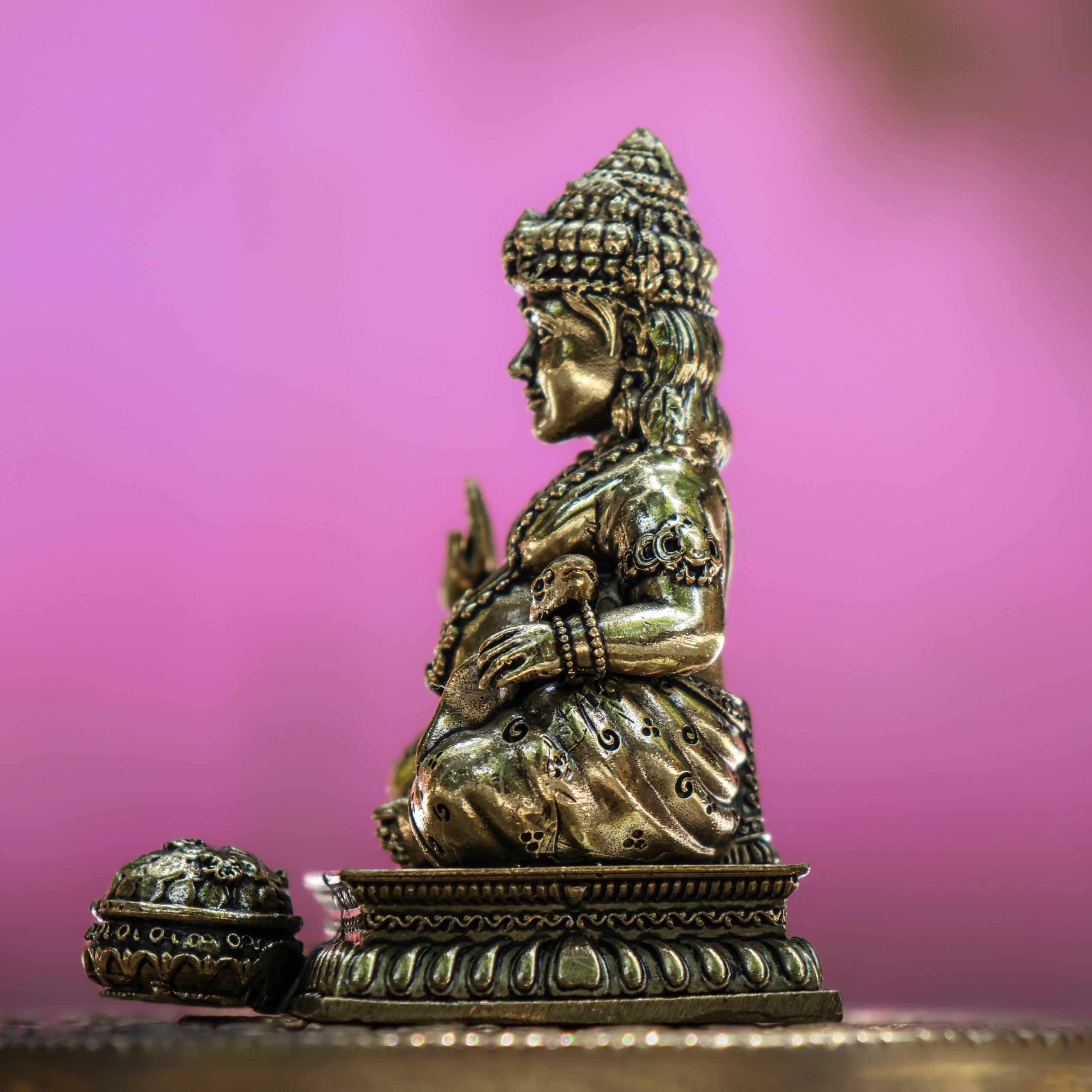 3″ Lord Kubera | Super-Fine Handcrafted Brass