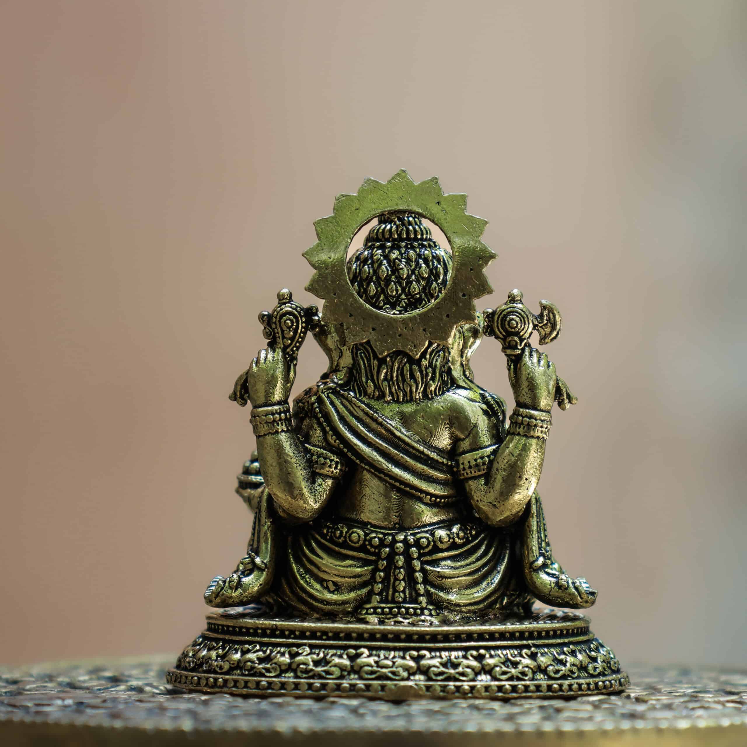 2.5″ Round-Base Ganesha | Super-Fine Handcrafted Brass