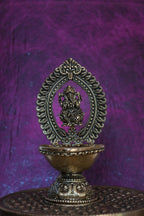 4.5″ Ganesha Pooja Lamp with Arch | Super-Fine Handcrafted Brass