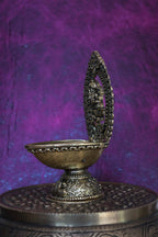 4.5″ Ganesha Pooja Lamp with Arch | Super-Fine Handcrafted Brass