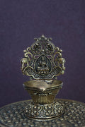 4″ Gajalakshmi Pooja Lamp | Super-Fine Handcrafted Brass