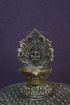4″ Gajalakshmi Pooja Lamp | Super-Fine Handcrafted Brass