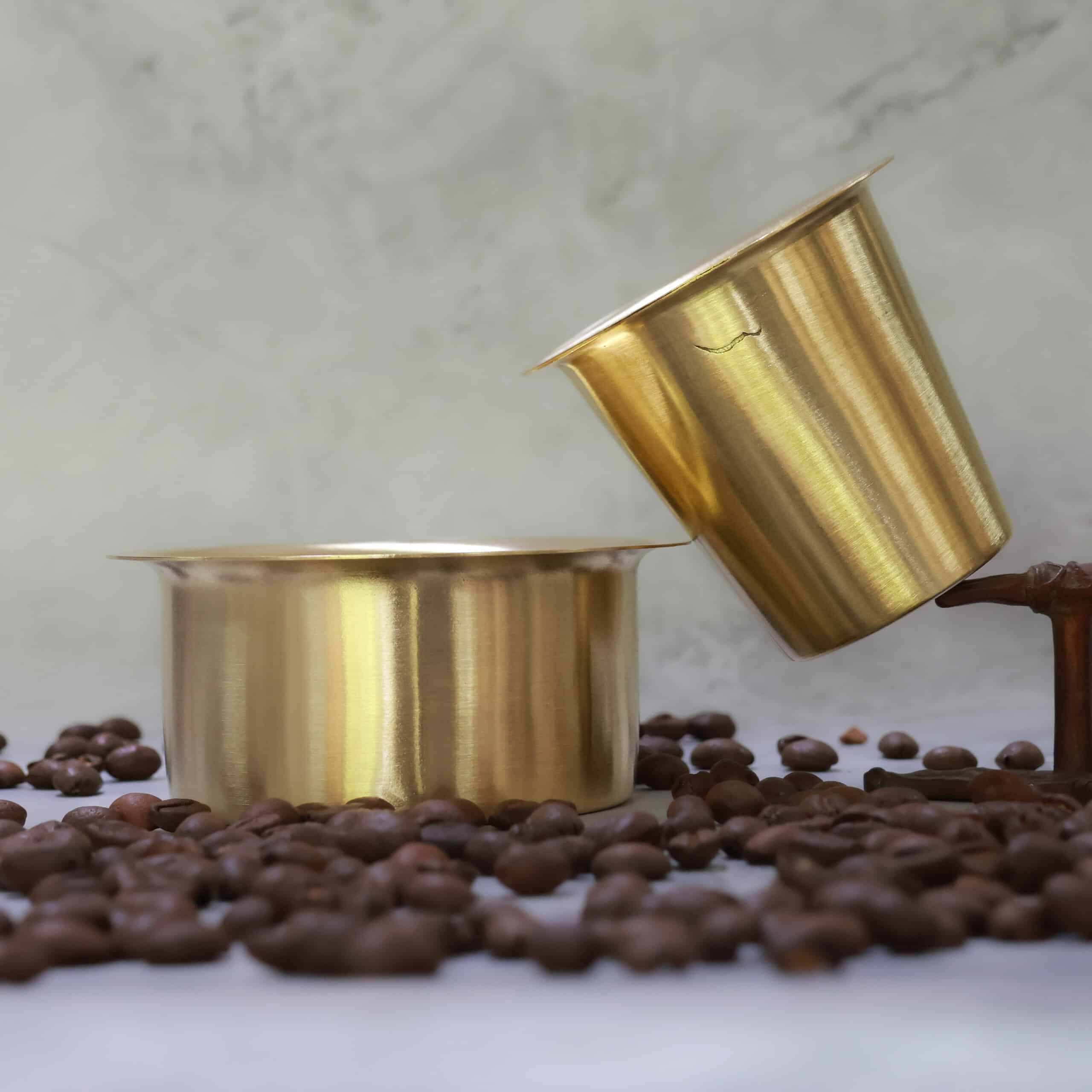Matte Brass Dabara Set | Handcrafted Brass