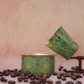 Royal Green Enamel Brass Dabara Set | Handcrafted Brass