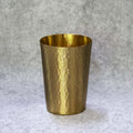 4.5″ Hammered Brass Tumbler | Handcrafted Drinkware