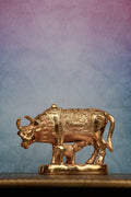 3″ Cow with Calf | Handcrafted Brass | Gold-Plated Finish