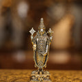 5.5″ Balaji Standing with Garudan Square Base | Super Fine Brass | Polished Finish