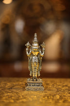 5.5″ Balaji Standing with Garudan Square Base | Super Fine Brass | Polished Finish — view 5