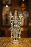 11″ Tirupathi Balaji Round Base | Super Fine Brass | Polished Finish