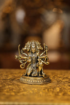 4″ Panchamuki Hanuman Kneeling | Super Fine Brass | Polished Finish