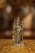 6″ Murugan with Peacock | Super Fine Brass | Polished Finish — view 3