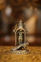 6″ Murugan with Peacock | Super Fine Brass | Polished Finish — view 5