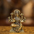 4″ Varagi Amman Sitting | Super Fine Brass | Polished Finish