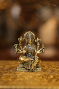 4″ Varagi Amman Sitting | Super Fine Brass | Polished Finish