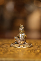 3″ Sitting Butter Krishana | Super Fine Brass | Polished Finish — view 5