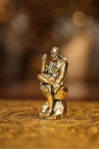 4″ Sitting Saibaba | Super Fine Brass | Polished Finish — view 3