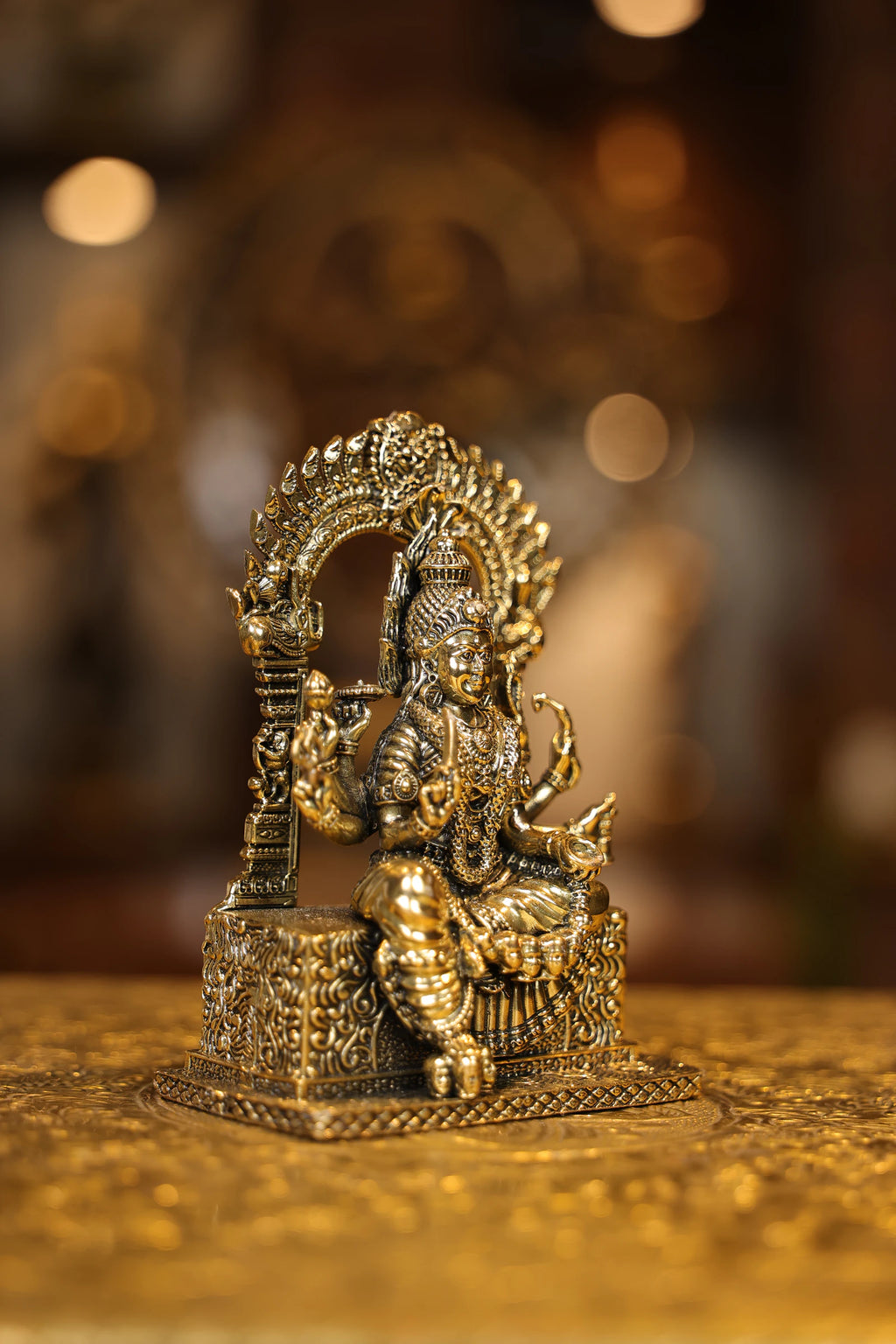 5″ Marriamman with Arch Spl | Super Fine Brass | Polished Finish — view 4