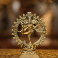 6″ Nataraja Cosmic Dancer | Super Fine Brass | Polished Finish