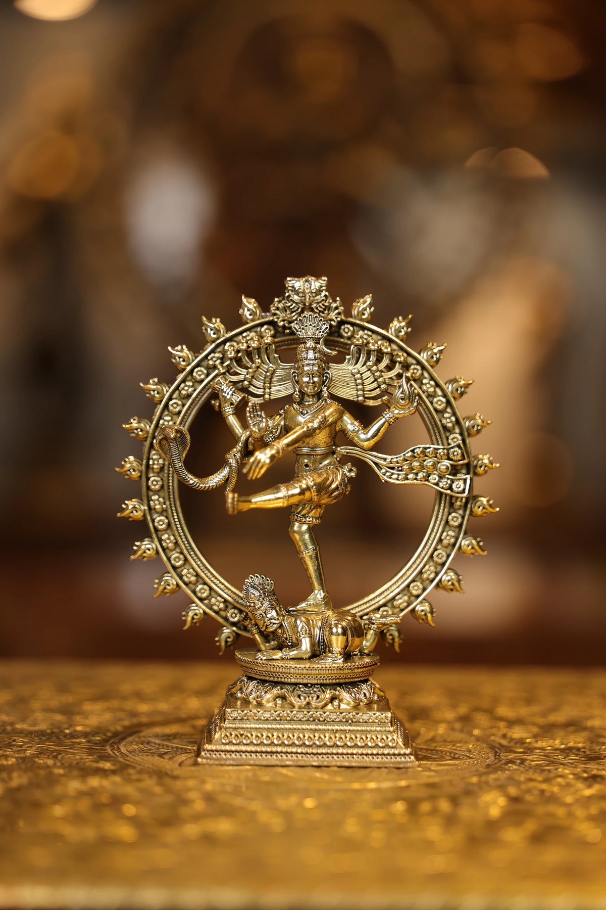 6″ Nataraja Cosmic Dancer | Super Fine Brass | Polished Finish