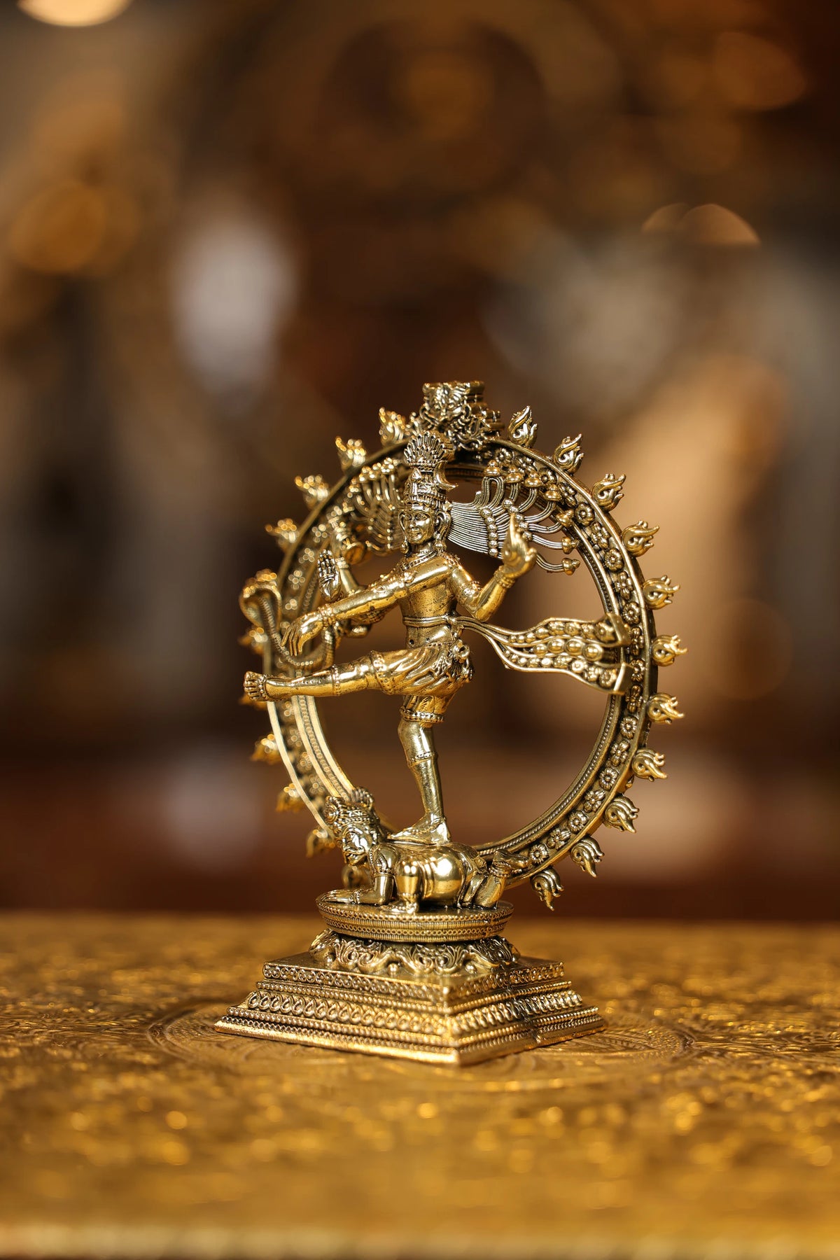 6″ Nataraja Cosmic Dancer | Super Fine Brass | Polished Finish — view 3