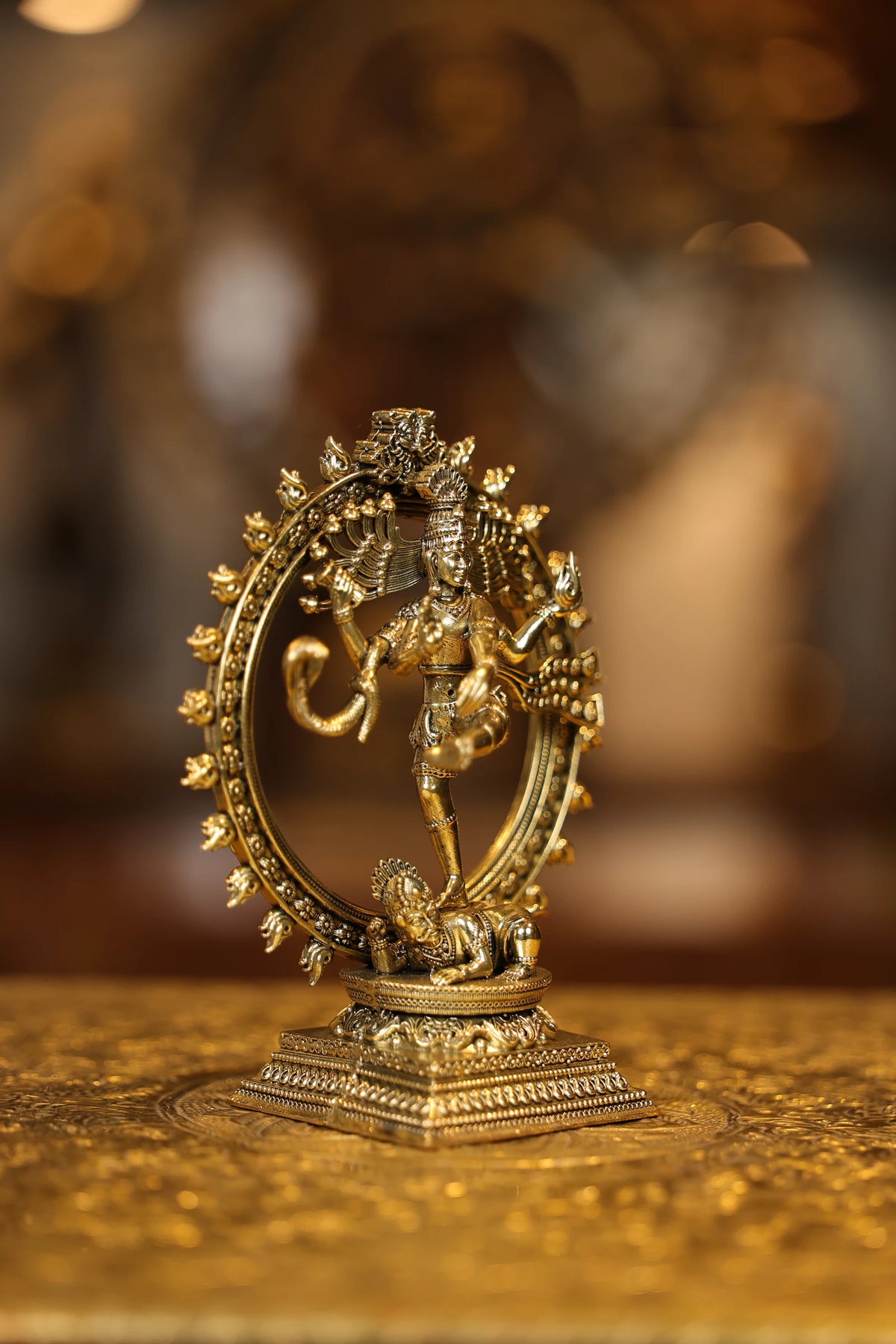 6″ Nataraja Cosmic Dancer | Super Fine Brass | Polished Finish — view 4