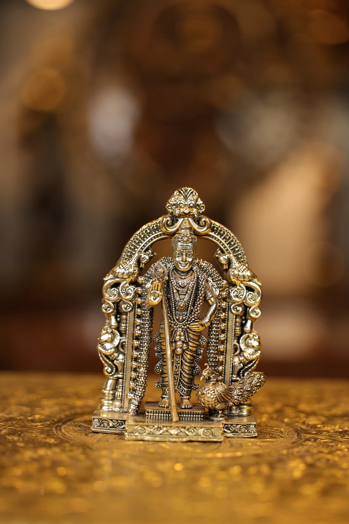 4″ Murugan with Arch | Super Fine Brass | Polished Finish