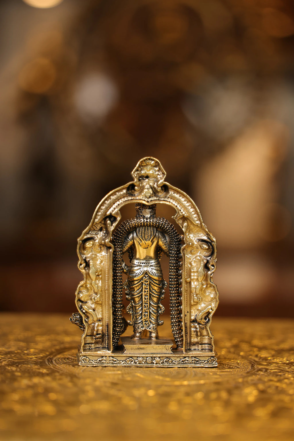 4″ Murugan with Arch | Super Fine Brass | Polished Finish — view 5