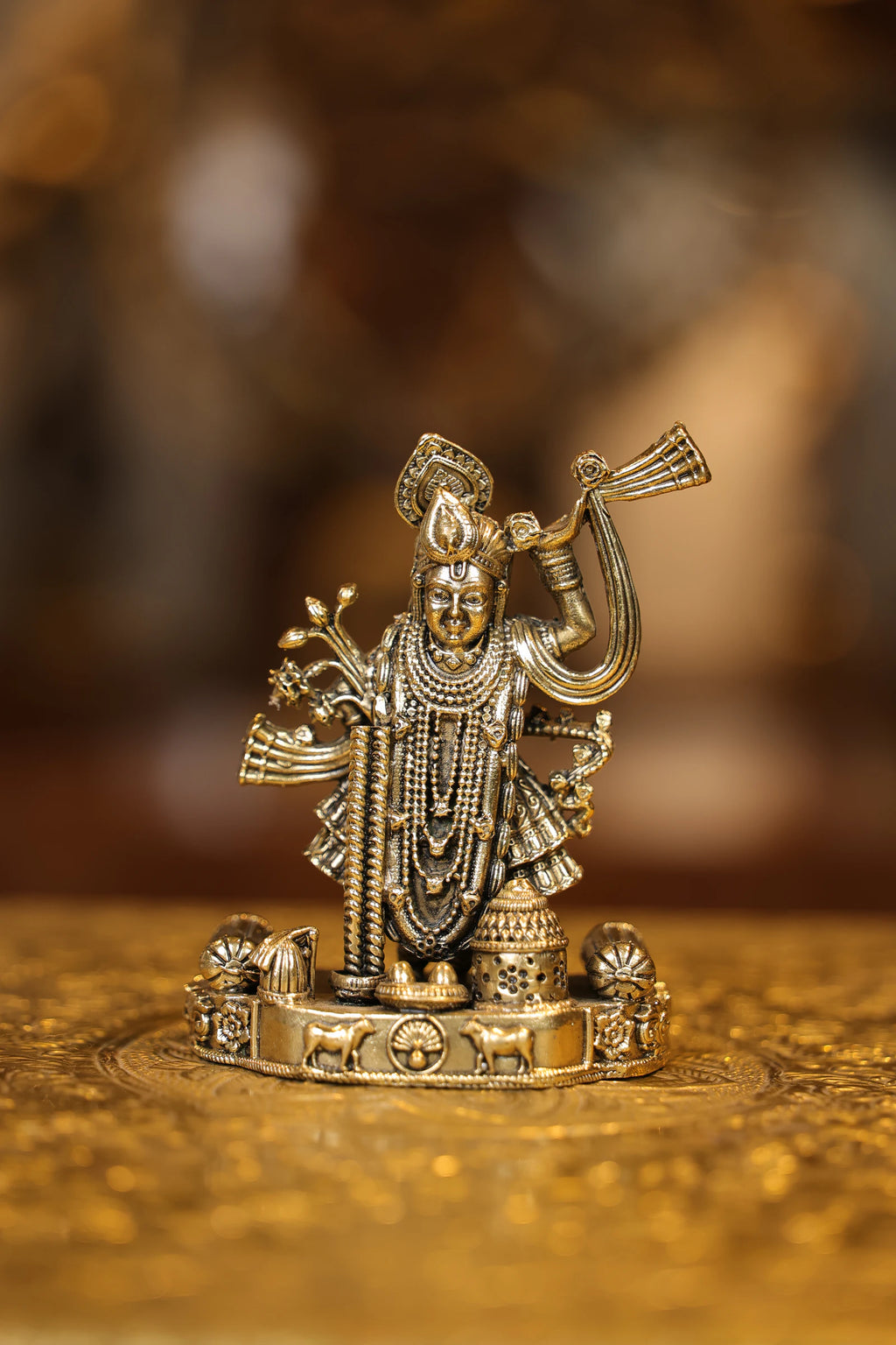 4″ Shreenathji Krishna | Super Fine Brass | Polished Finish