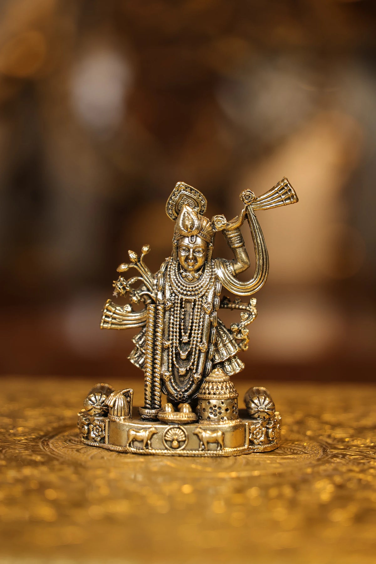 4″ Shreenathji Krishna | Super Fine Brass | Polished Finish