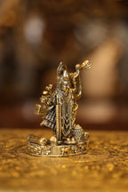 4″ Shreenathji Krishna | Super Fine Brass | Polished Finish — view 4
