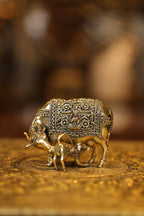 3″ Cow and Calf | Super Fine Brass | Polished Finish