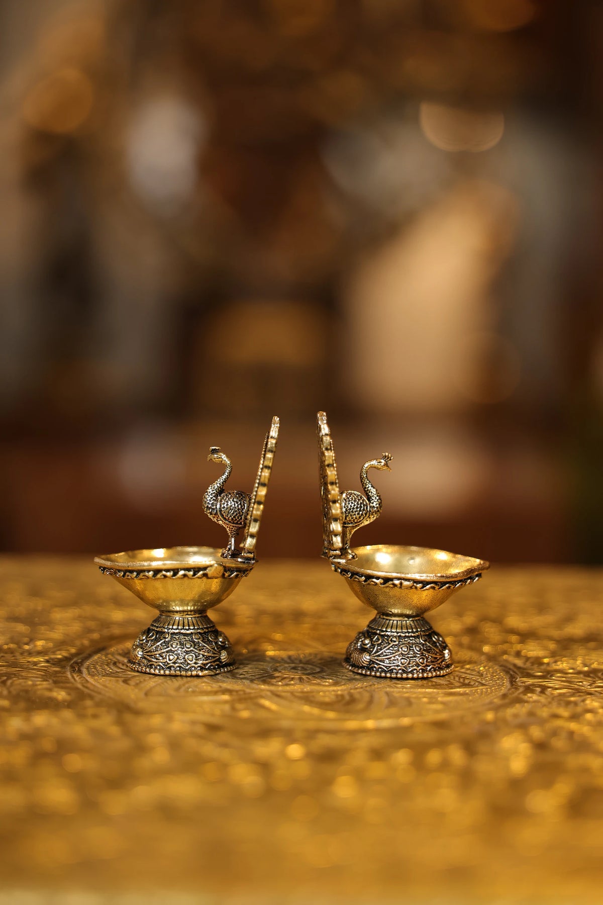 2.5″ Peacock Lamp | Super Fine Brass | Polished Finish — view 5