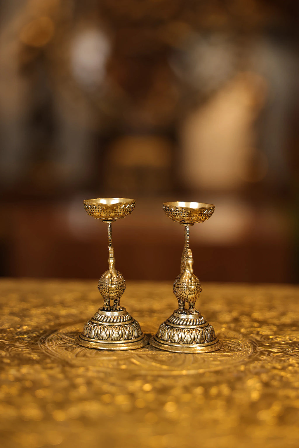 3″ Lamp on Annam Pair of 2 | Super Fine Brass | Polished Finish — view 3