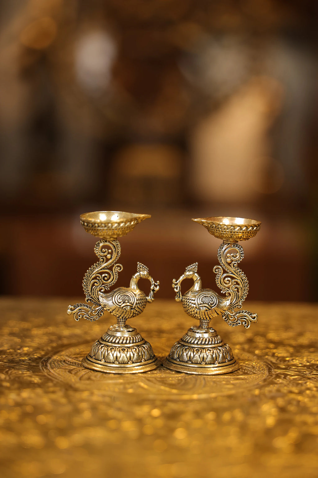 3″ Lamp on Annam Pair of 2 | Super Fine Brass | Polished Finish