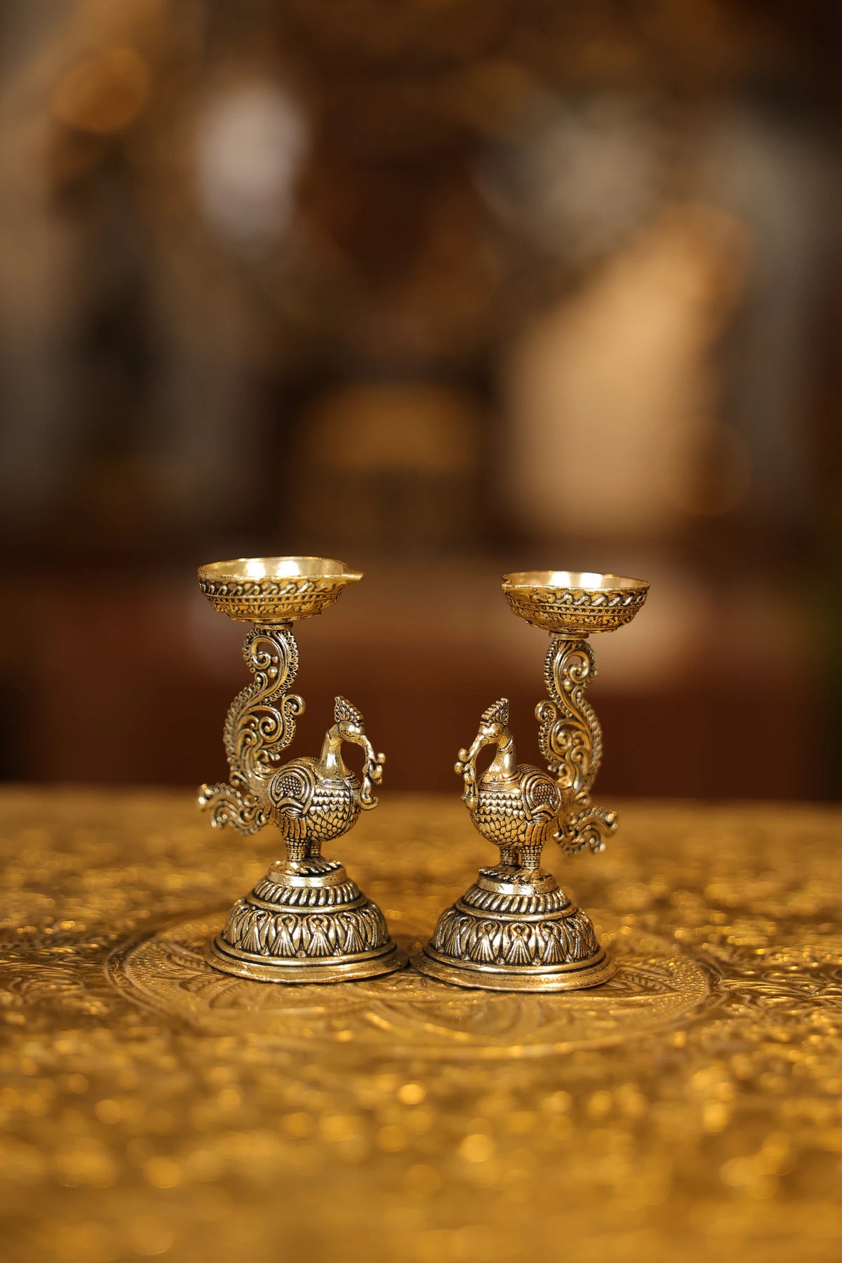 3″ Lamp on Annam Pair of 2 | Super Fine Brass | Polished Finish — view 4