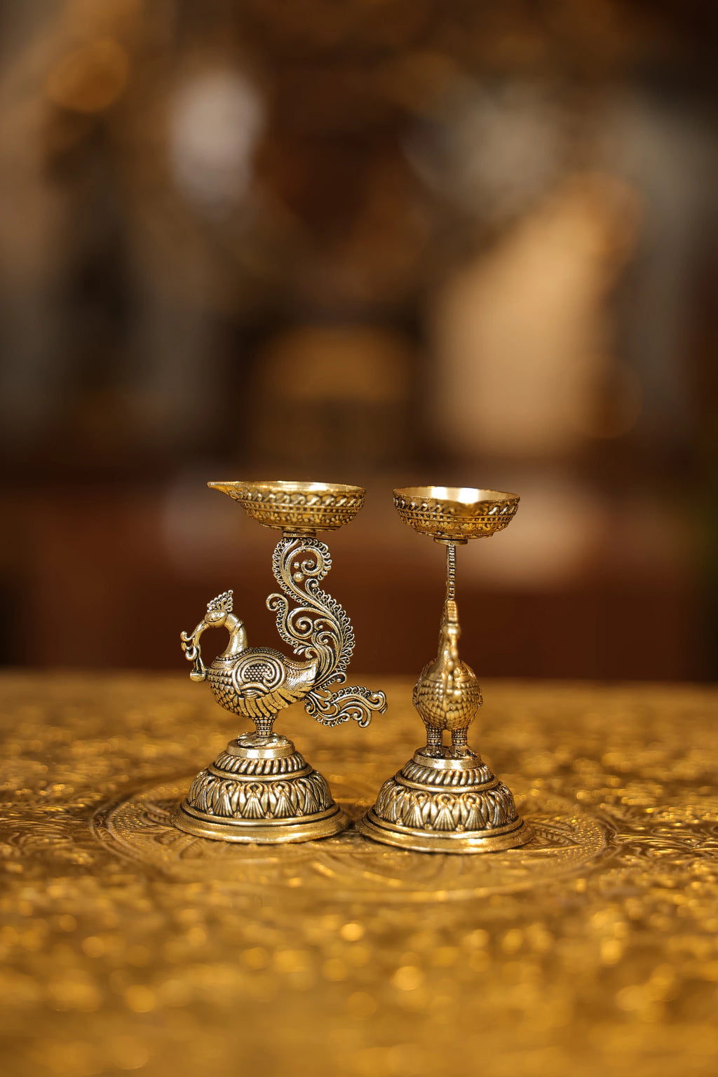3″ Lamp on Annam Pair of 2 | Super Fine Brass | Polished Finish — view 5