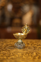 4″ Sangu Chakaram Lamp | Super Fine Brass | Polished Finish — view 8