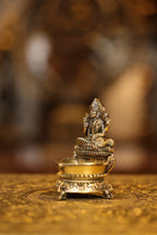 4″ Lakshmi Lamp | Super Fine Brass | Polished Finish — view 3
