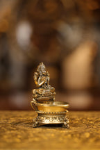 4″ Lakshmi Lamp | Super Fine Brass | Polished Finish — view 4